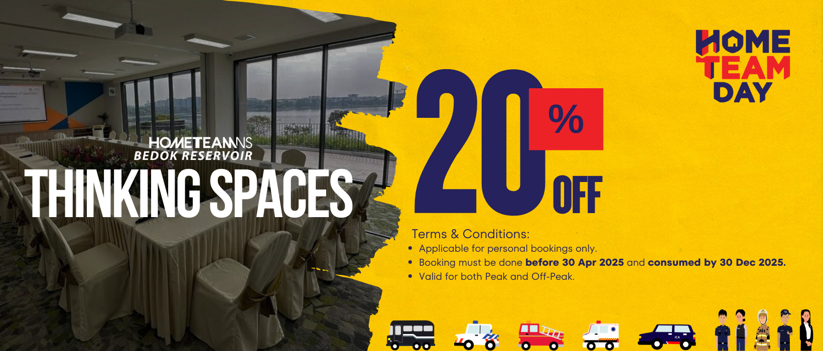 Home Team Day 2025, HomeTeamNS Bedok Reservoir Thinking Spaces 20% Promo