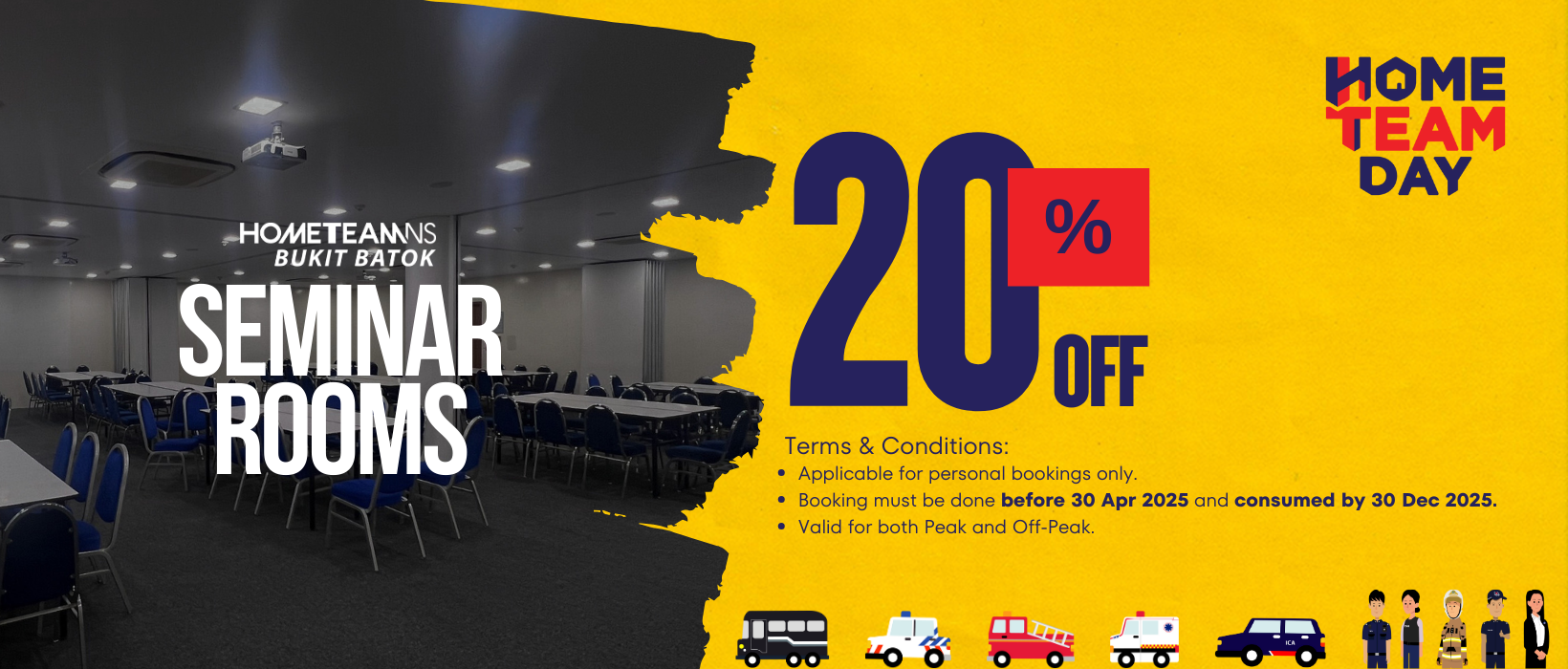 Home Team Day 2025, HomeTeamNS Bukit Batok Seminar Rooms 20% Promo